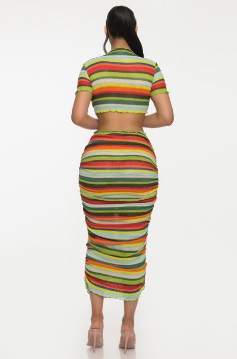 Color Me Mine Beach Sarong Skirt Set