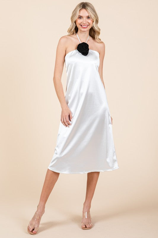 Plus Size Satin Slip Dress