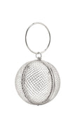 Metal Cage Ball Shape Clutch- 3 Colors