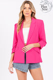 Plus Size Classy Open-Front Casual Blazer-3 Colors