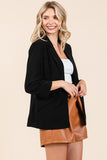 Plus Size Classy Open-Front Casual Blazer-3 Colors