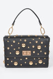 Mix Studs Convertible Top Handle Swing Bag-4 Colors