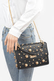 Mix Studs Convertible Top Handle Swing Bag-4 Colors