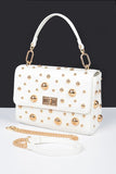 Mix Studs Convertible Top Handle Swing Bag-4 Colors