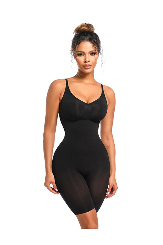 SLIM Line Mid-Thigh Bodysuit-2 Colors