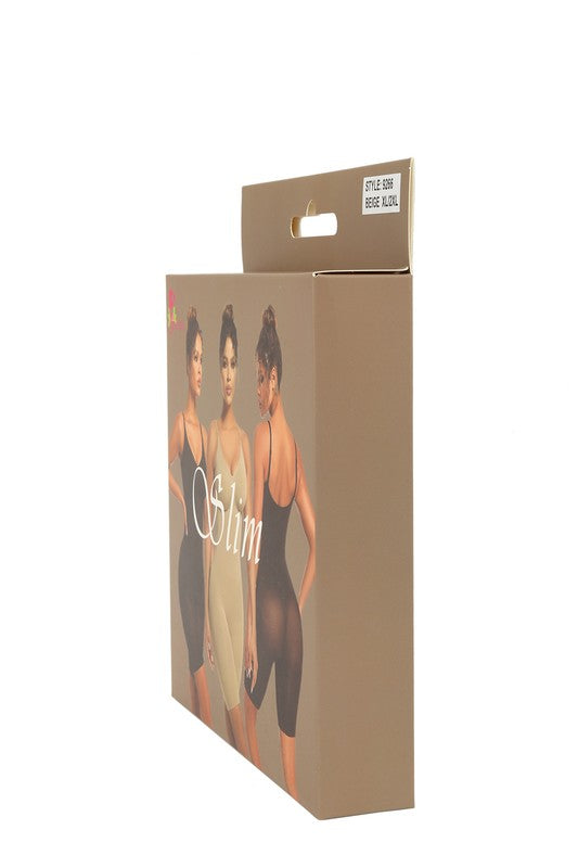 SLIM Line Mid-Thigh Bodysuit-2 Colors