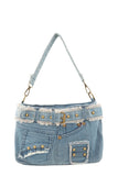 Denim Pants Shape Crossbody Bag-3 Colors