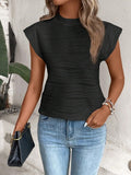 Terri Cap Sleeve Shirt-3 Colors