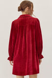 "Holiday Special" Jodifl Corduroy Velvet Pockets Dress