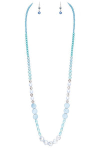 Mix Beads Long Necklace Set