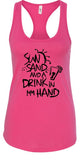 Sun Sand and a Drink in Hand Summer Graphic Tank-7 Colors