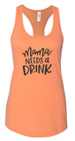 Mama Needs a Drink Summer Graphic Tank-7 Colors