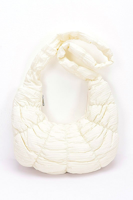 Quilted Puffer Oversize Hobo Bag-4 Colors