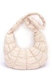 Quilted Puffer Oversize Hobo Bag-4 Colors