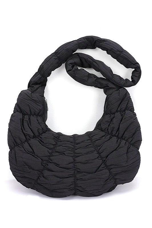 Quilted Puffer Oversize Hobo Bag-4 Colors