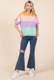 Color Block Knit Sweater Top- 2 Colors