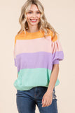 Color Block Knit Sweater Top- 2 Colors