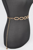 Textured Chain Link Fashion Chain Belt- 2 Colors