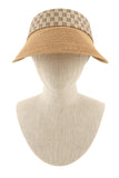 GC Decorated Straw Visor Hat