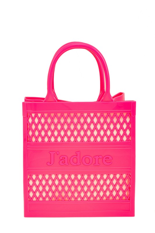 JADORE Mesh Style Top Handle Jelly Bag- 8 Colors