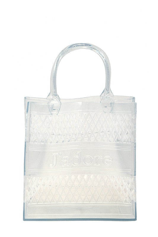 JADORE Mesh Style Top Handle Jelly Bag- 8 Colors
