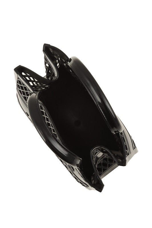 JADORE Mesh Style Top Handle Jelly Bag- 8 Colors