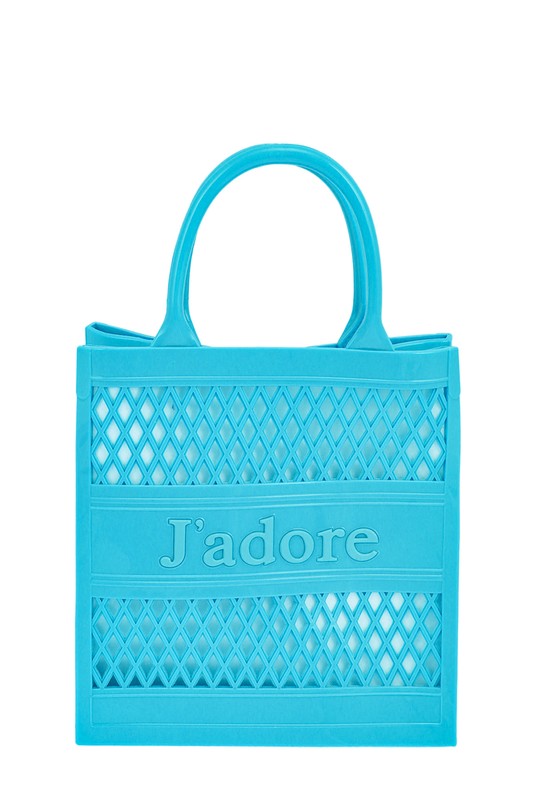 JADORE Mesh Style Top Handle Jelly Bag- 8 Colors