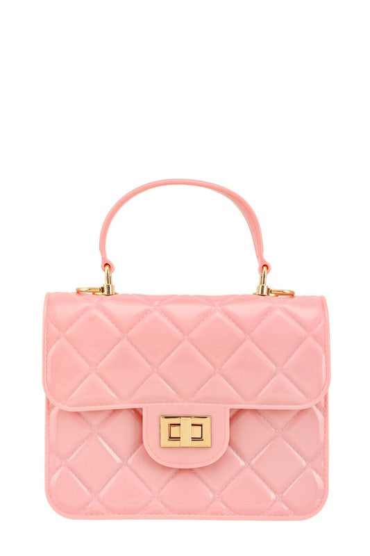 Diamond Quilted Cross Body Jelly Bag- 8 Colors