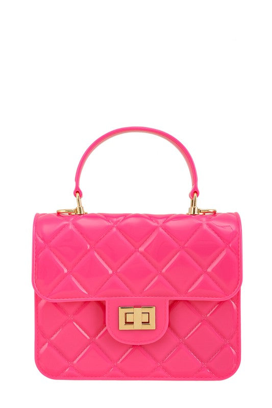 Diamond Quilted Cross Body Jelly Bag- 8 Colors