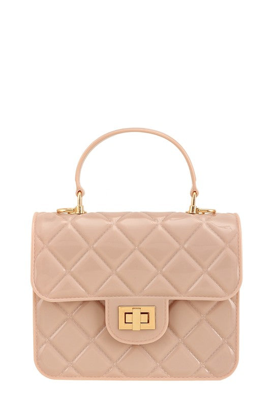 Diamond Quilted Cross Body Jelly Bag- 8 Colors