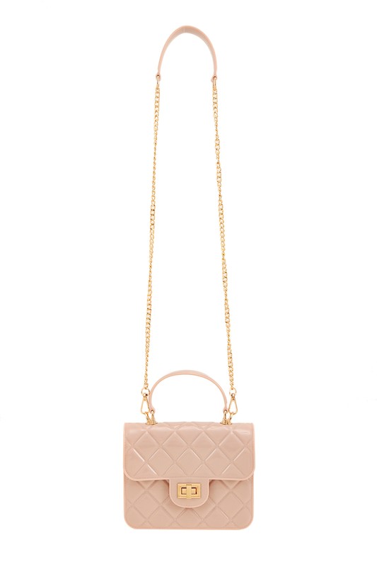 Diamond Quilted Cross Body Jelly Bag- 8 Colors
