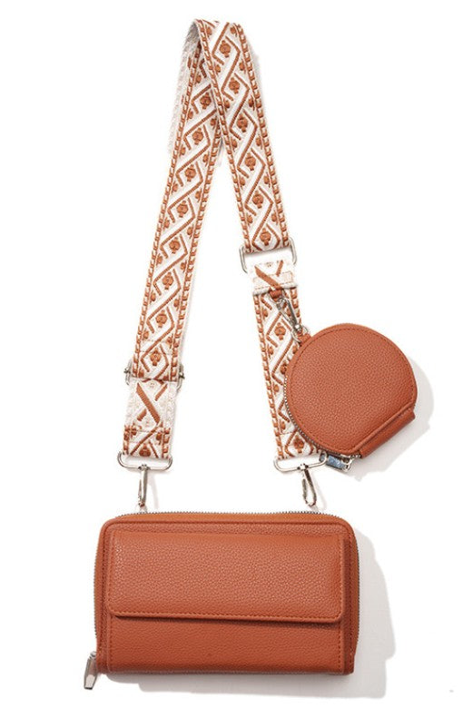 Lucy Vegan Leather Crossbody Strap Bag Handbag-6 Colors