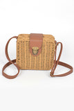 Straw Weaved Box Swing Bag-3 Colors