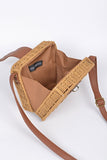 Straw Weaved Box Swing Bag-3 Colors