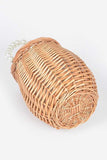 Pearl Handle Iconic Bamboo Bucket Clutch Bag