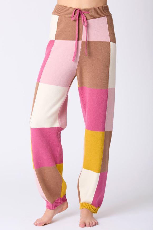 Neapolitan Color Block Jogger Sweater Pants- PreOrder