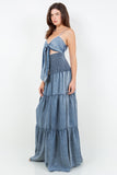 Denim Wide Leg Jumpsuit