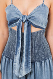 Denim Wide Leg Jumpsuit