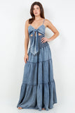 Denim Wide Leg Jumpsuit