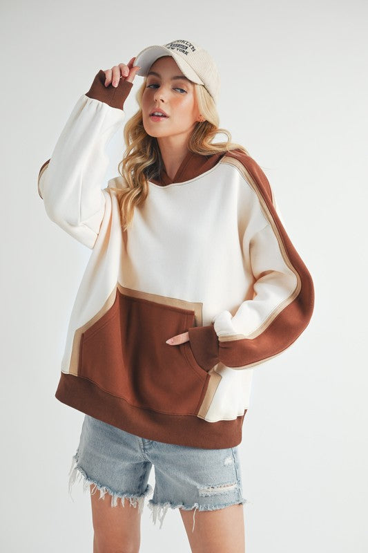 Kate Colorblock Hoodie-2 Colors