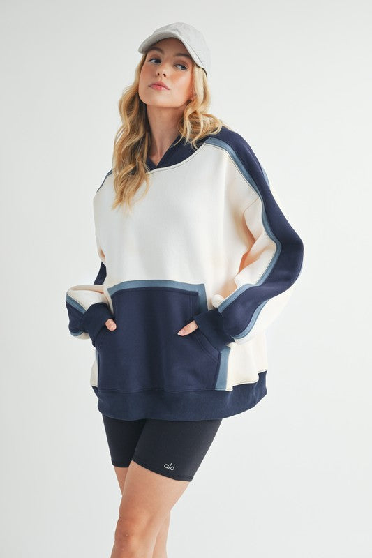 Kate Colorblock Hoodie-2 Colors