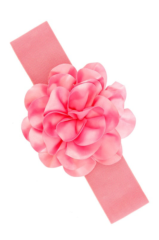 Chiffon Flower Charm Elastic Belt- 14 Colors