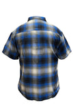 Men's Plaid Short Sleeve Flannel- 8 Colors