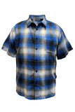 Men's Plaid Short Sleeve Flannel- 8 Colors