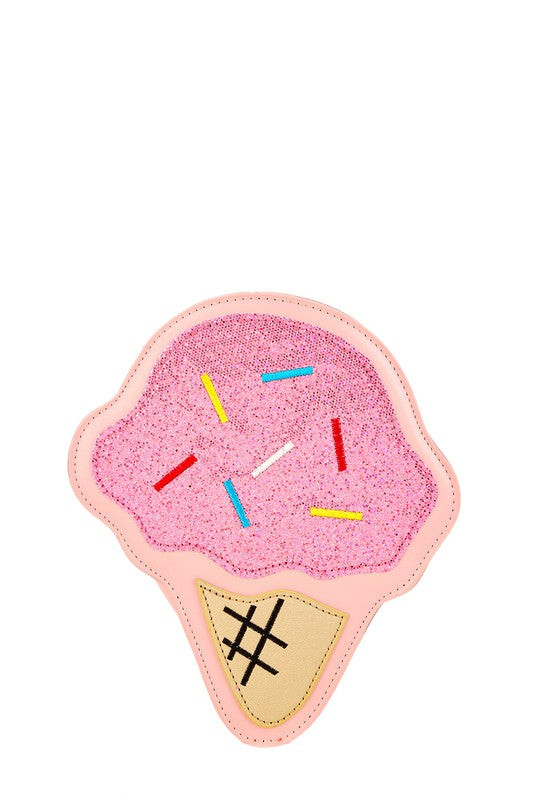 Ice Cream Cone Novelty Crossbody Bag-2 Colors