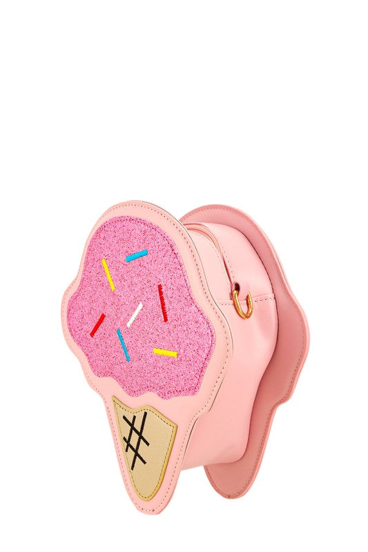 Ice Cream Cone Novelty Crossbody Bag-2 Colors