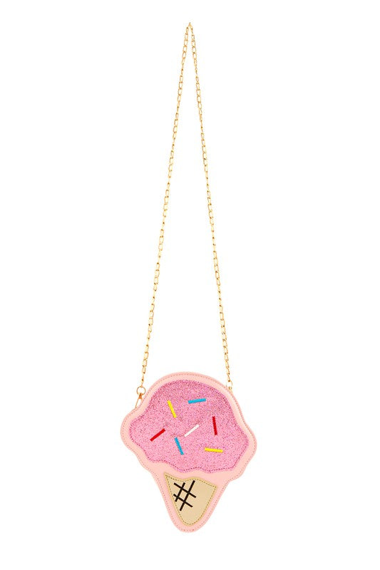 Ice Cream Cone Novelty Crossbody Bag-2 Colors