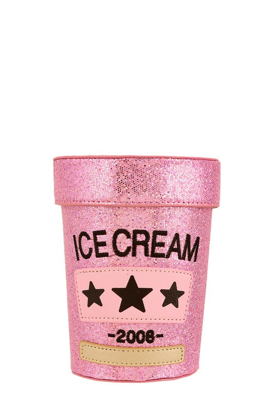 Ice Cream Round Shape Crossbody Bag- 3 Colors