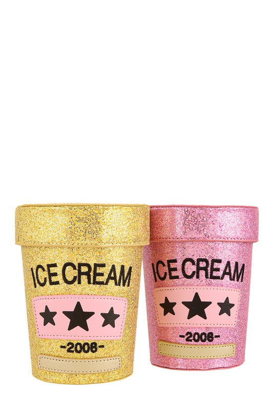 Ice Cream Round Shape Crossbody Bag- 3 Colors