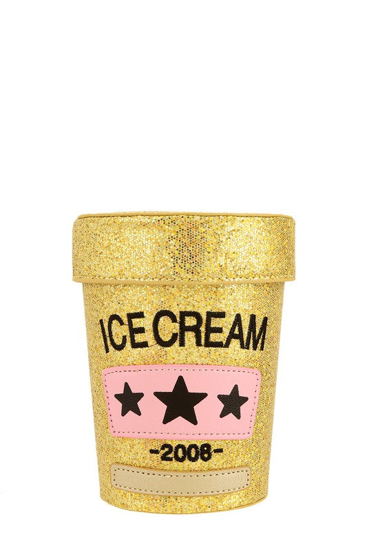 Ice Cream Round Shape Crossbody Bag- 3 Colors